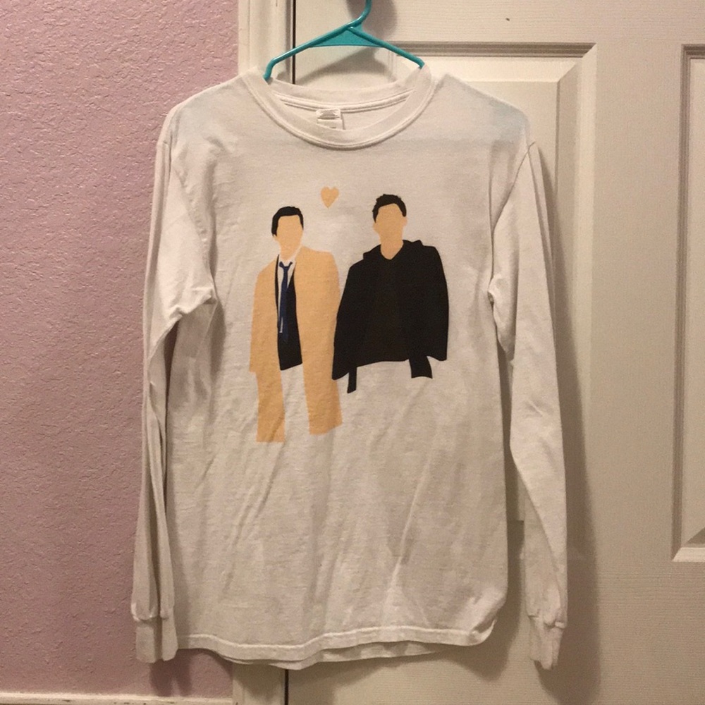 Supernatural Destiel Cartoon Long Sleeve Shirt